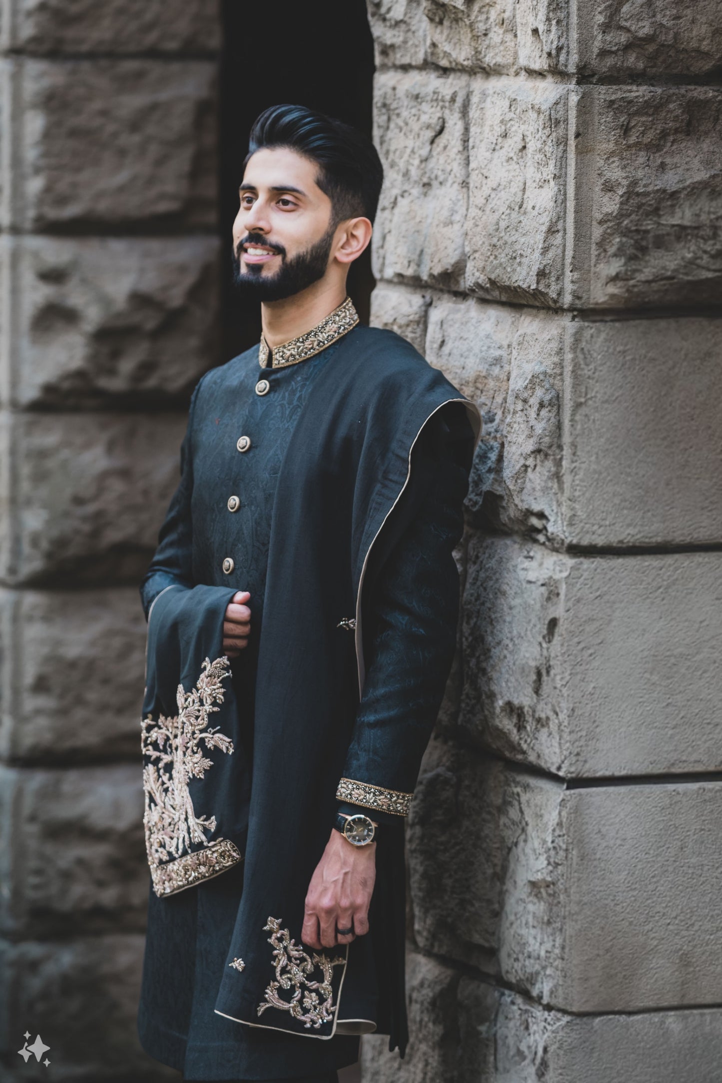 Blackstone Embroidered Sherwani