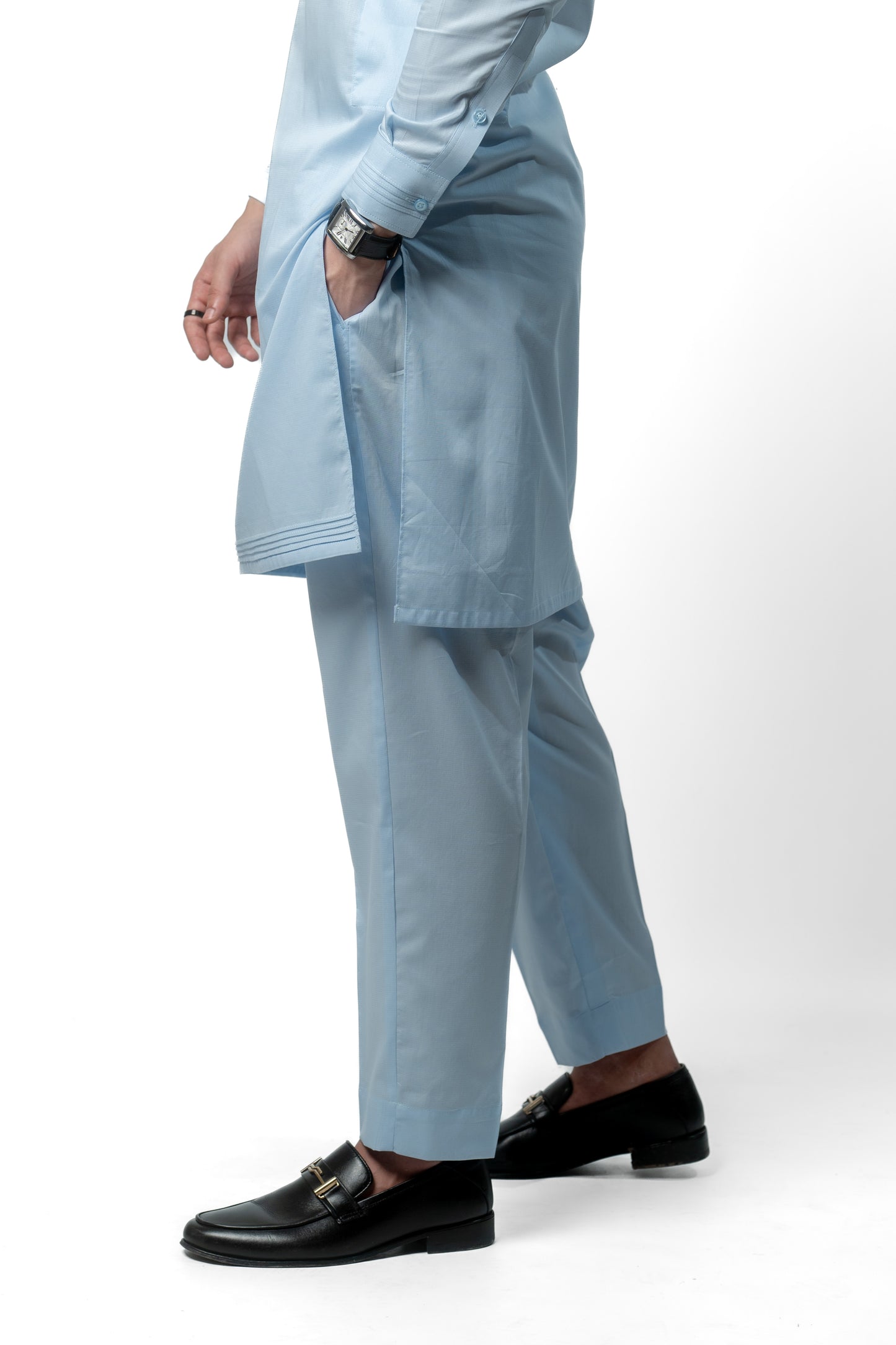 Kurta Trouser Set Sky Blue - Titan Blue