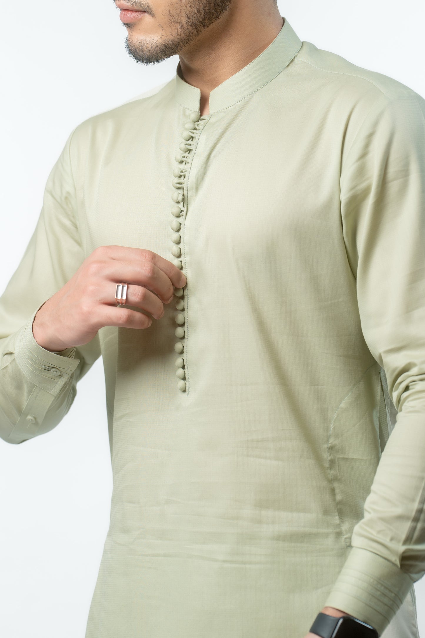 Kurta Trouser Set Pastel Green - Titan Green